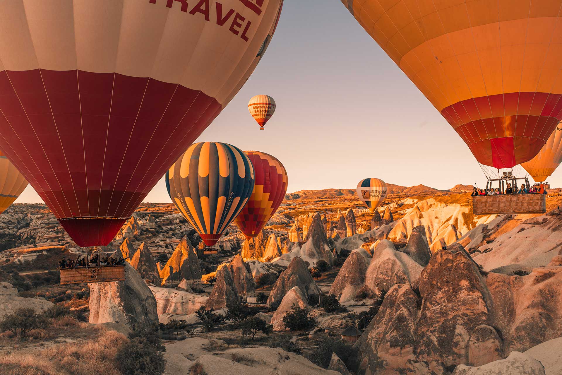 Globo aerostatico en Capadocia, Turquia
